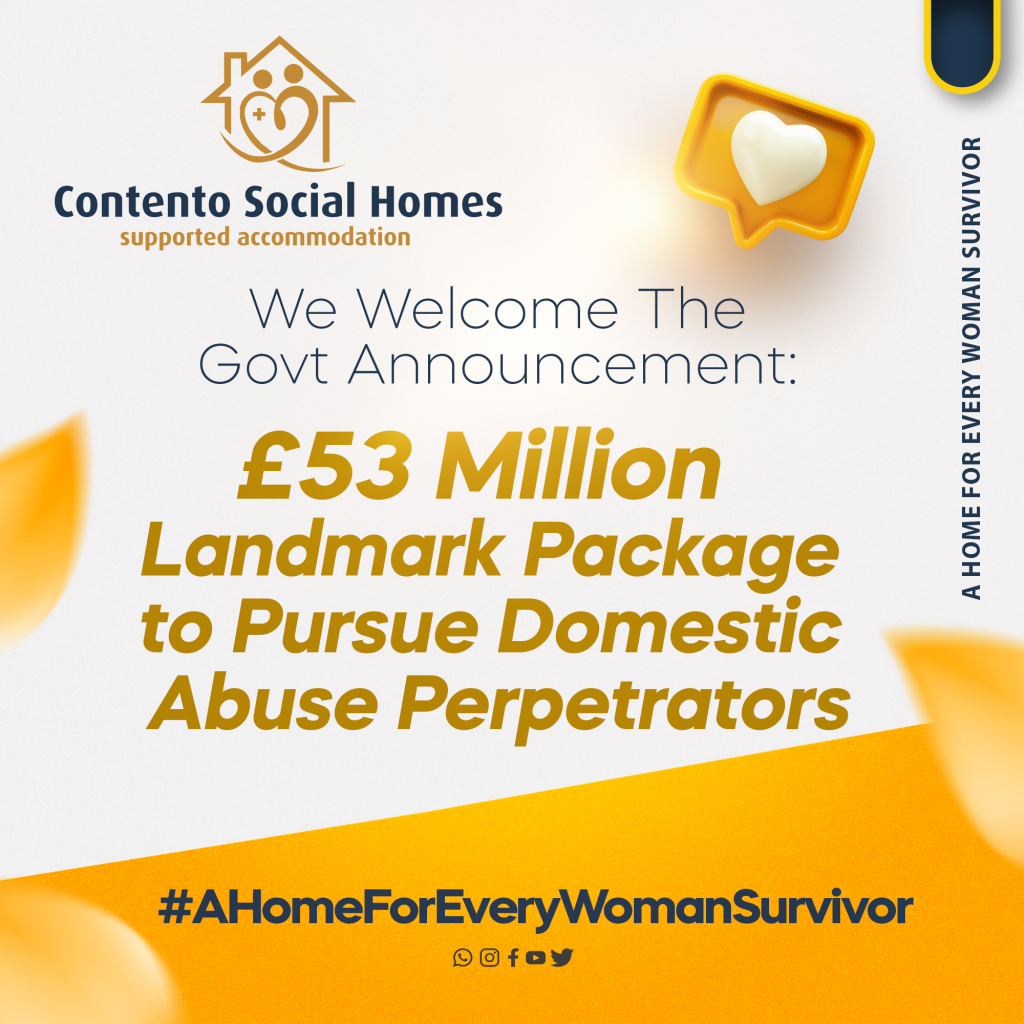 Contento Social Homes Welcomes Landmark £53m Government Funding to Tackle Domestic Abuse Perpetrators — Calls for More Support for Survivors