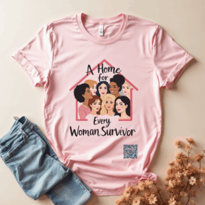 Empowering Survivor Tee, A Home for Every Woman Survivor, Inspirational Cotton T-Shirt, Unisex Graphic Tee, Charity Awareness Shirt, [...]