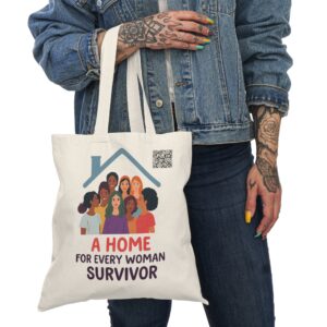 Empowering Women Survivor Tote Bag, Eco-Friendly Shopping Bag, Inspirational Gift, Reusable Grocery Bag, Feminist Fashion