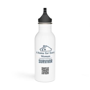 Stainless Steel Water Bottle - Inspirational Gift for Survivors, Motivational Water Bottle, Fitness Gear, Home Decor, Eco-Friendly Hydration